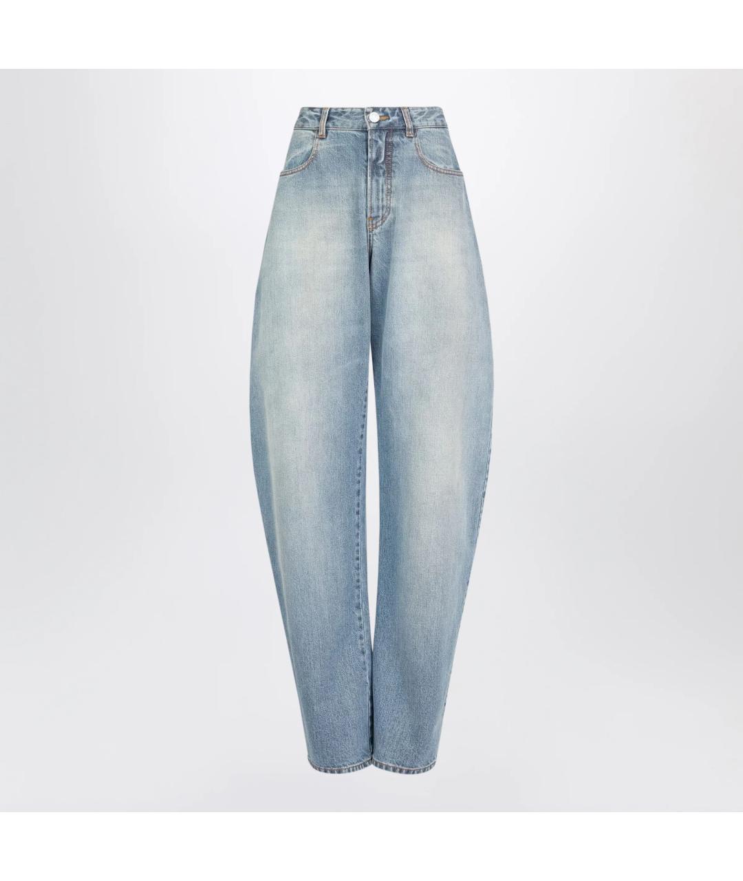 ALAIA Голубые хлопковые прямые джинсы, фото 3