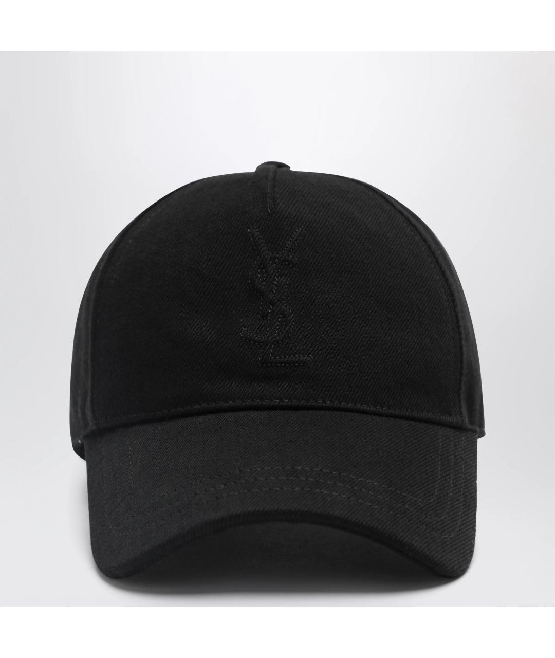 SAINT LAURENT Черная хлопковая кепка/бейсболка, фото 3