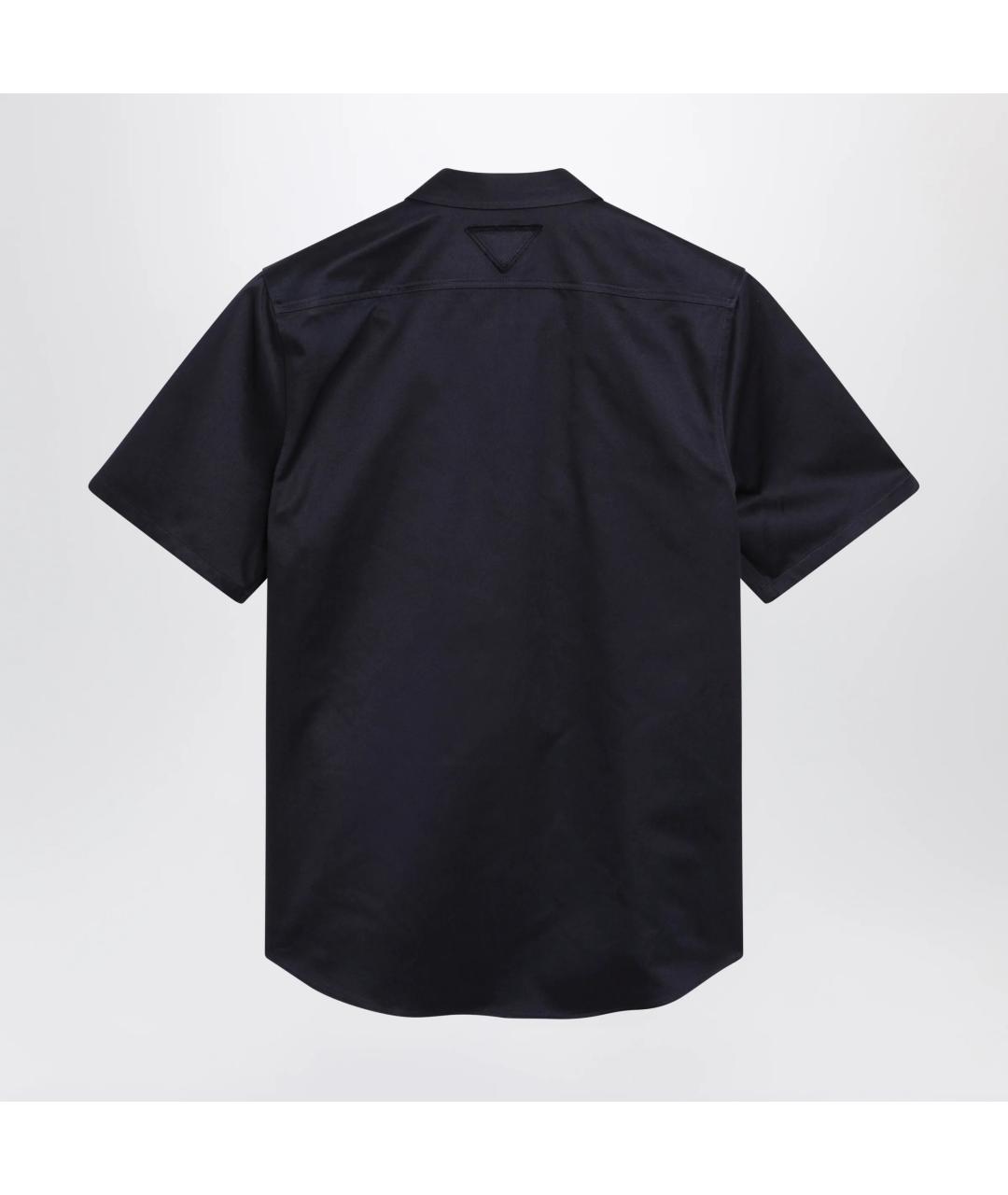 PRADA Темно-синяя хлопковая рубашка, фото 2