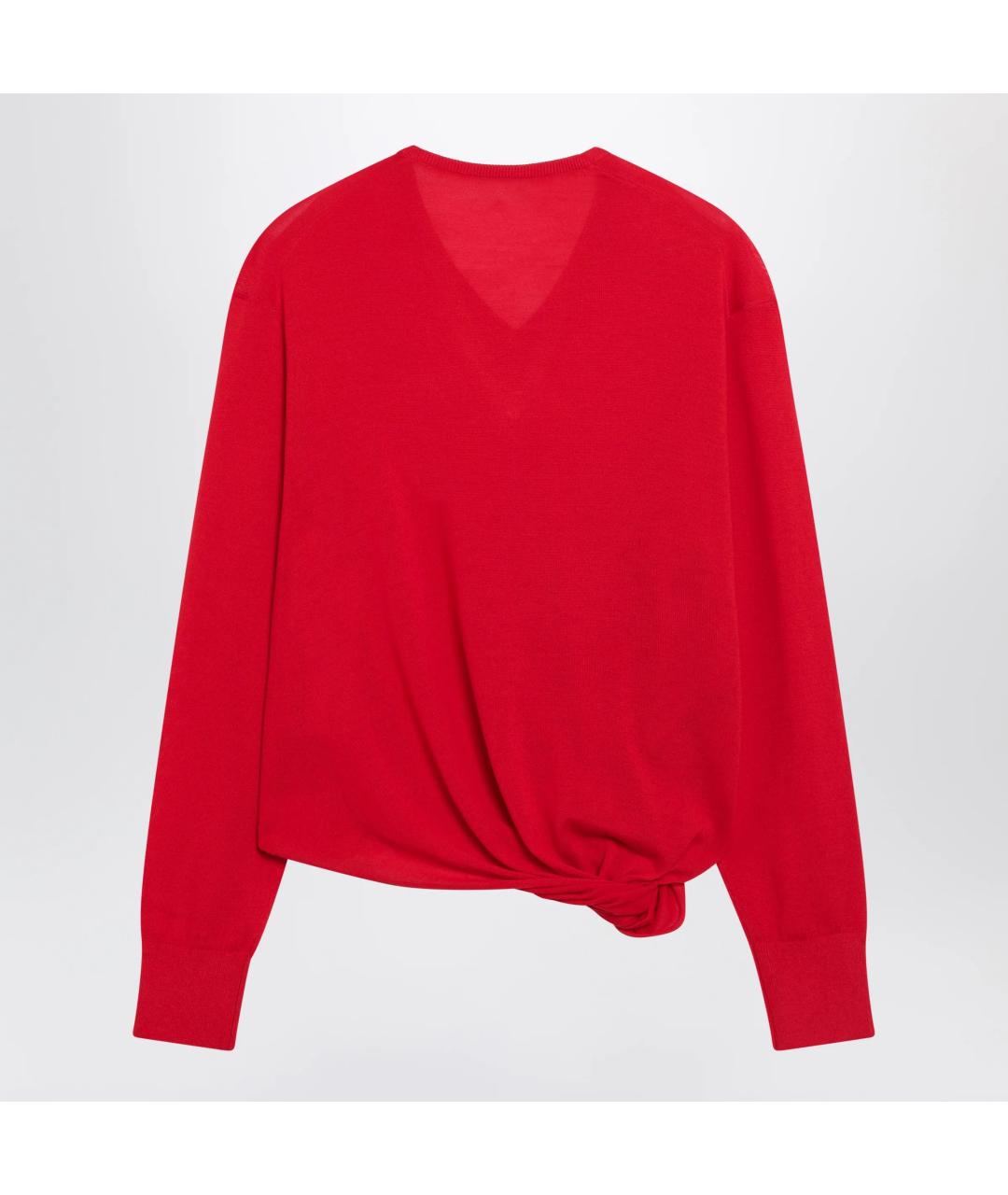 LOEWE Красный шерстяной джемпер / свитер, фото 2