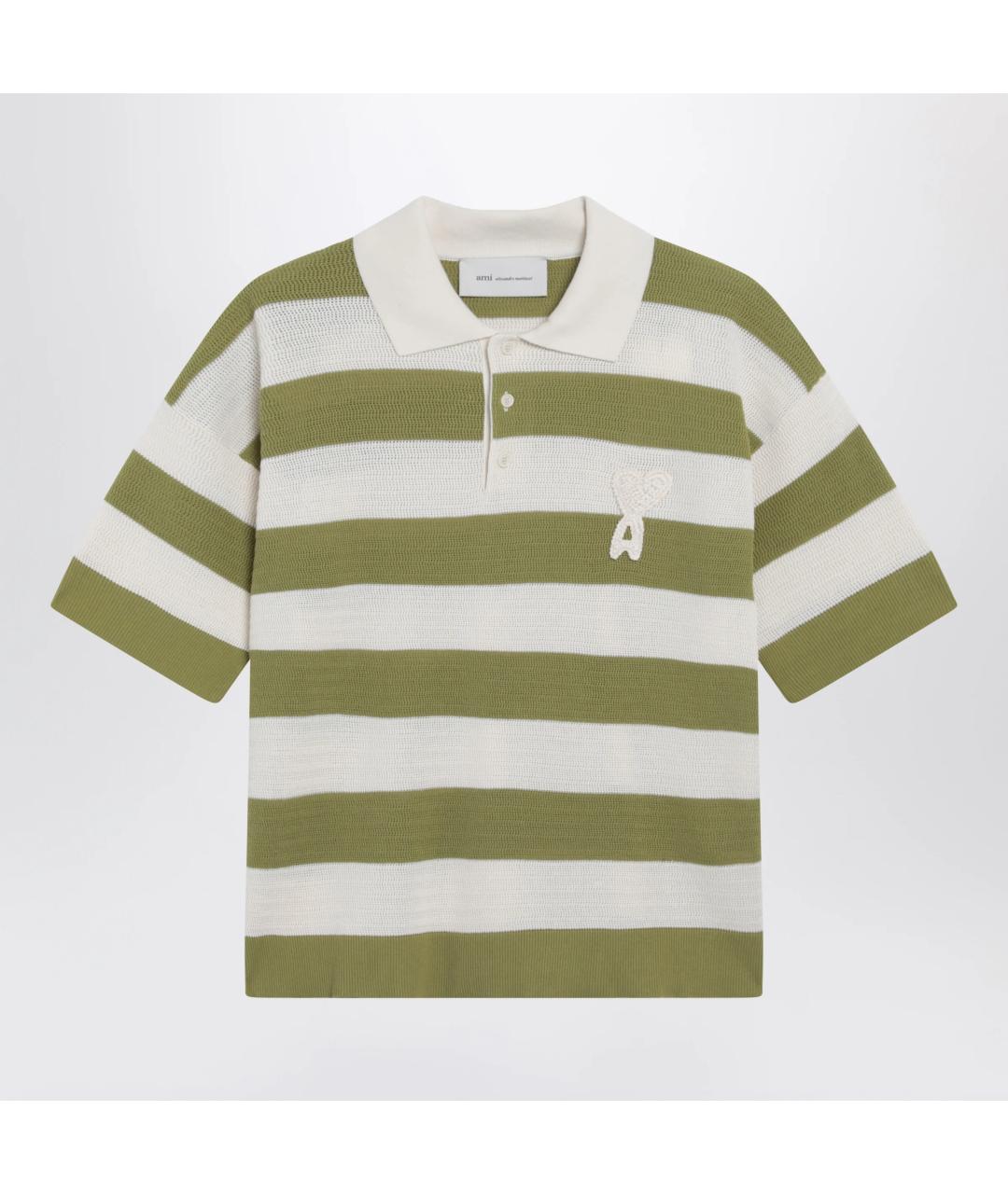 Ami Paris Мульти хлопковое поло с коротким рукавом, фото 3