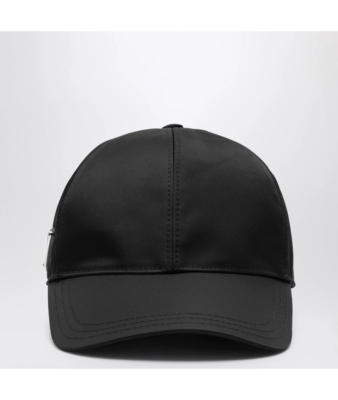 PRADA Черная синтетическая кепка, фото 3