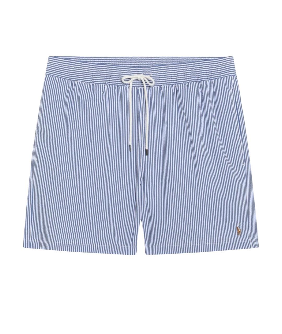 POLO RALPH LAUREN Голубые хлопковые шорты, фото 1