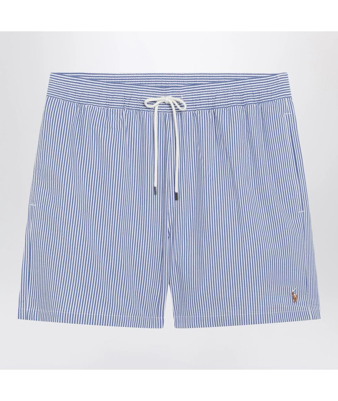POLO RALPH LAUREN Голубые хлопковые шорты, фото 3