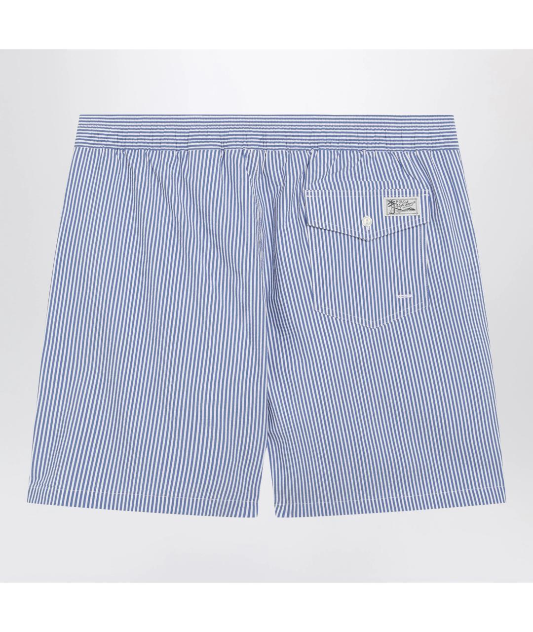 POLO RALPH LAUREN Голубые хлопковые шорты, фото 2