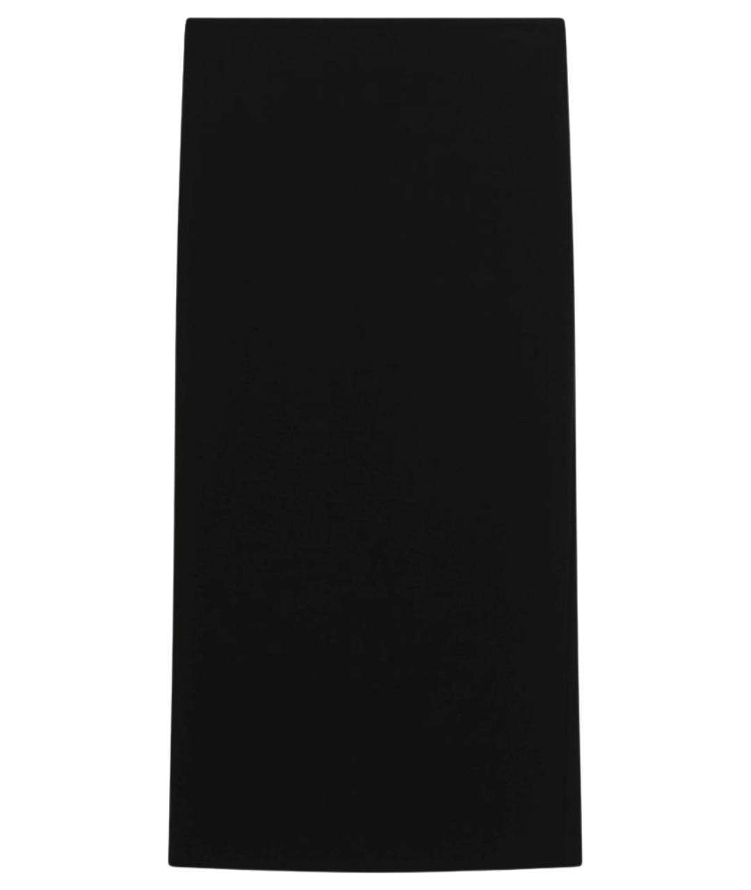 MAX MARA Черная хлопковая юбка миди, фото 1