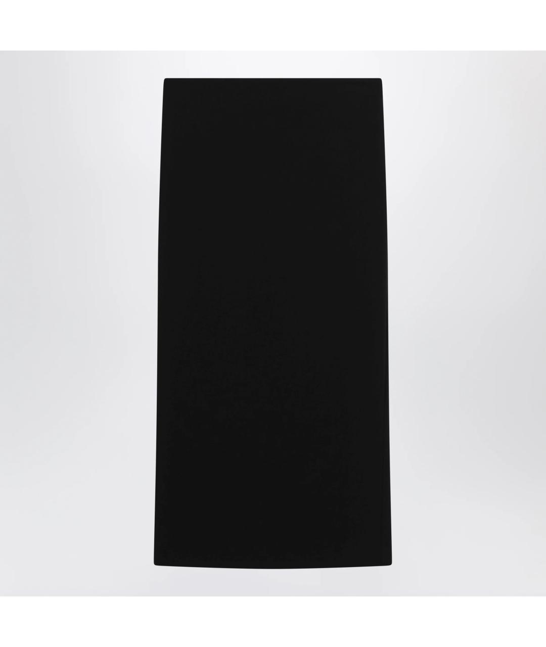 MAX MARA Черная хлопковая юбка миди, фото 3