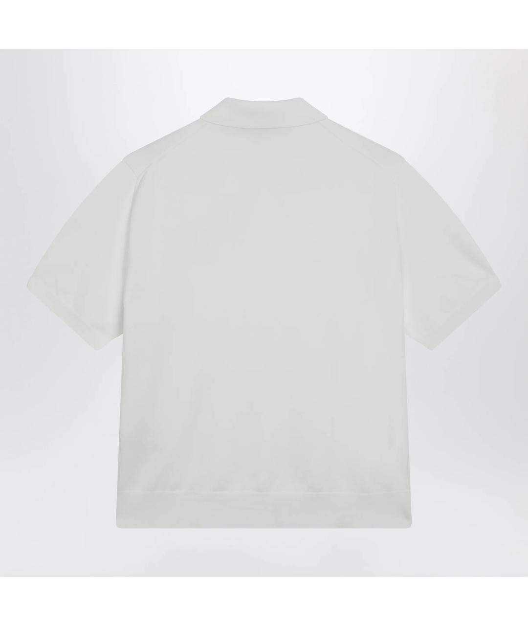 POLO RALPH LAUREN Белое хлопковое поло с коротким рукавом, фото 2