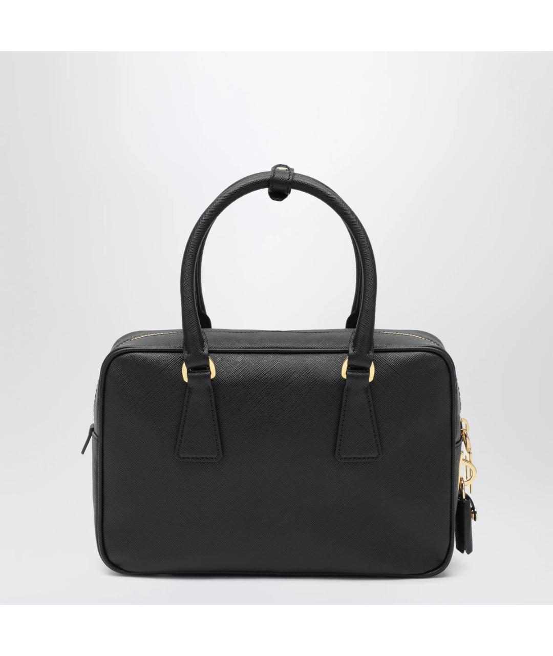 PRADA Черная кожаная сумка тоут, фото 2