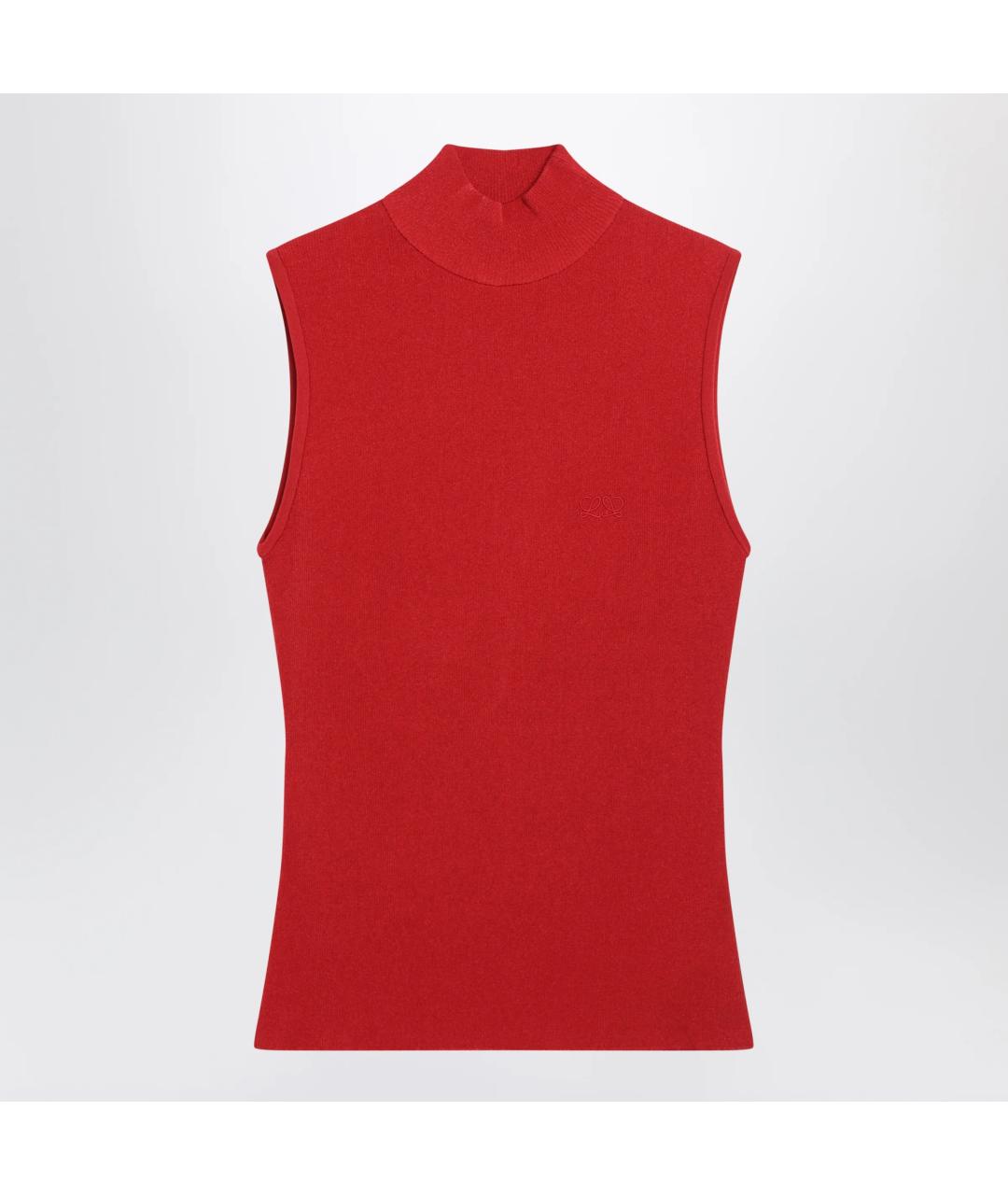 LOEWE Красная вискозная майка, фото 3