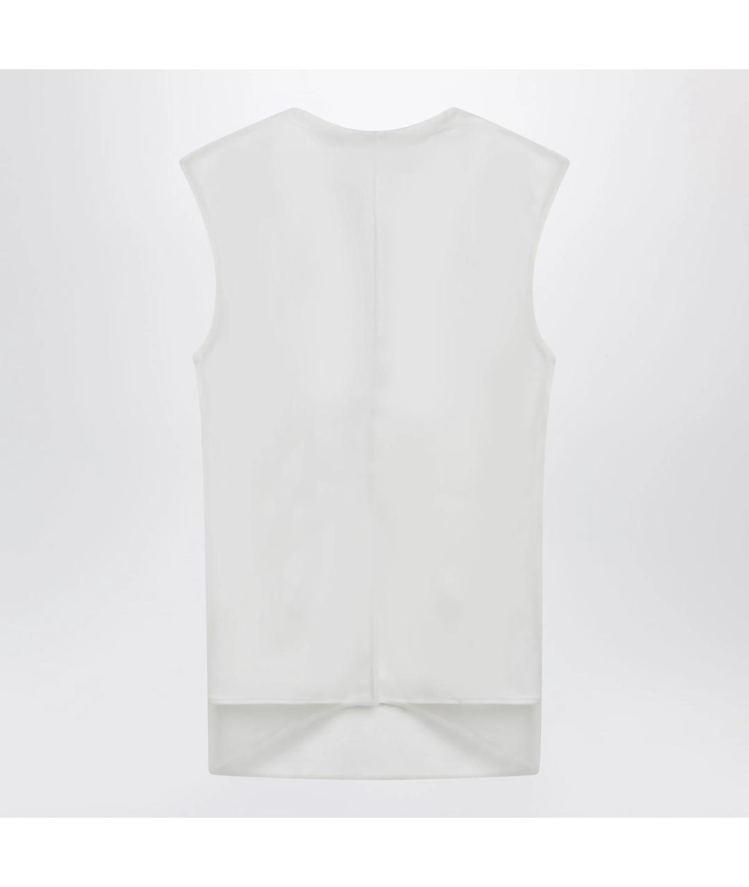 SPORTMAX Белая хлопковая футболка, фото 2