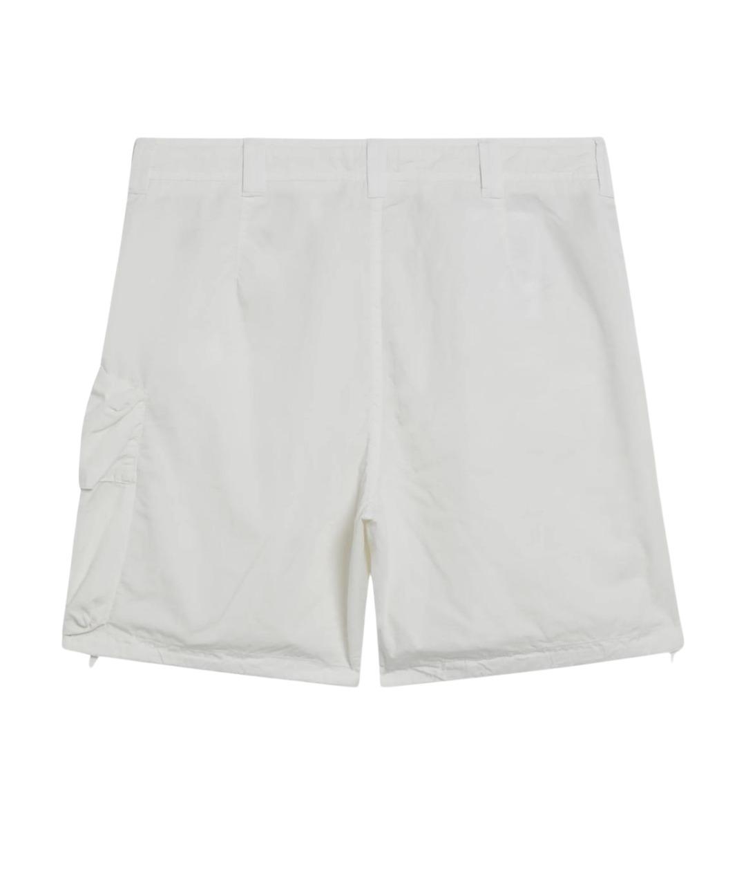STONE ISLAND Белые хлопковые шорты, фото 2