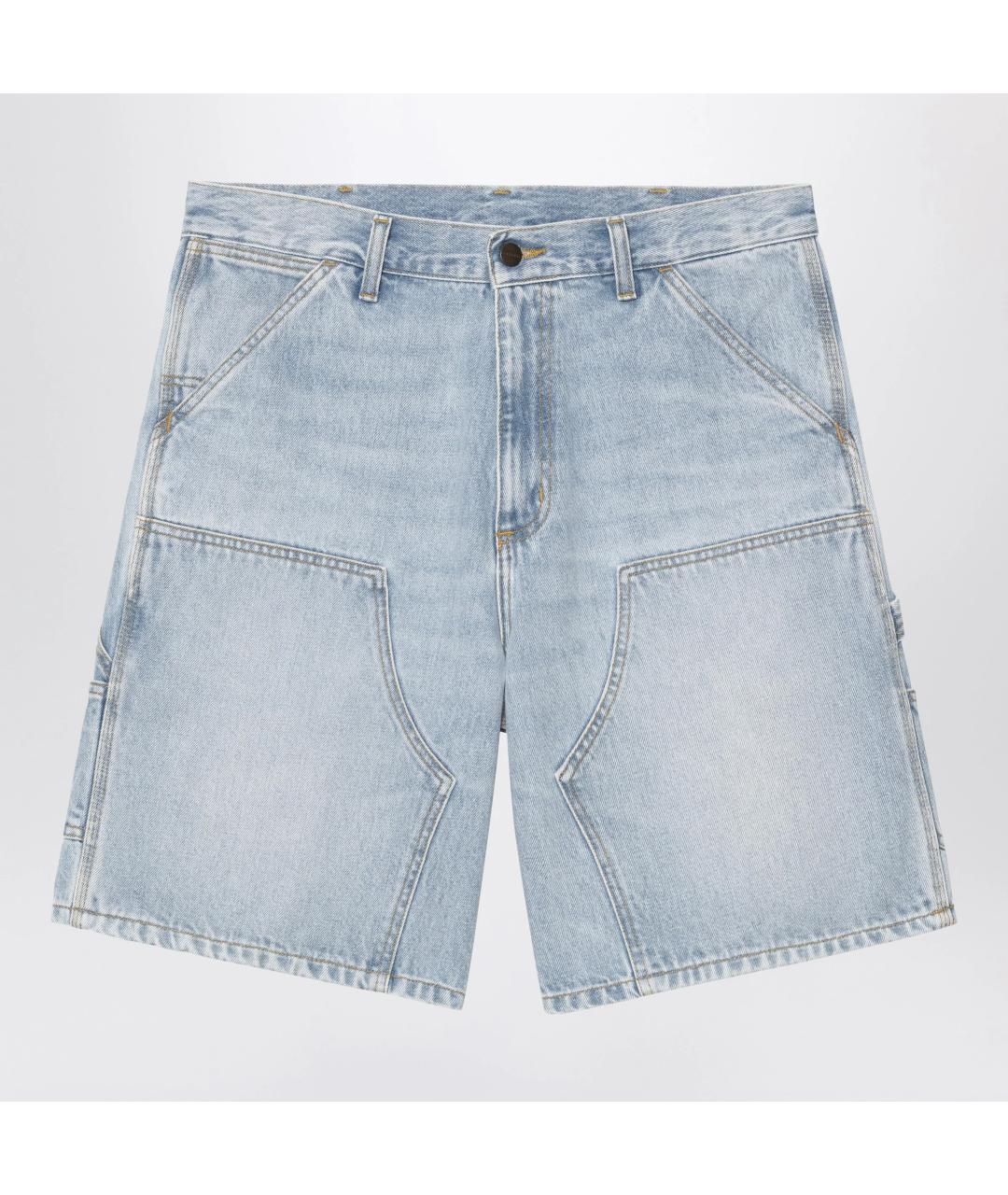 CARHARTT WIP Голубые деним шорты, фото 3