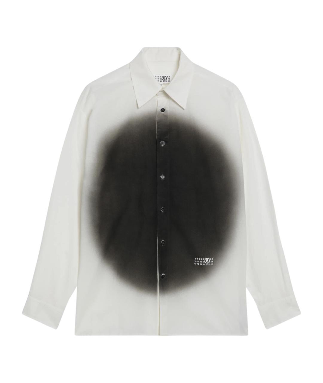 MM6 MAISON MARGIELA Белая хлопковая кэжуал рубашка, фото 1