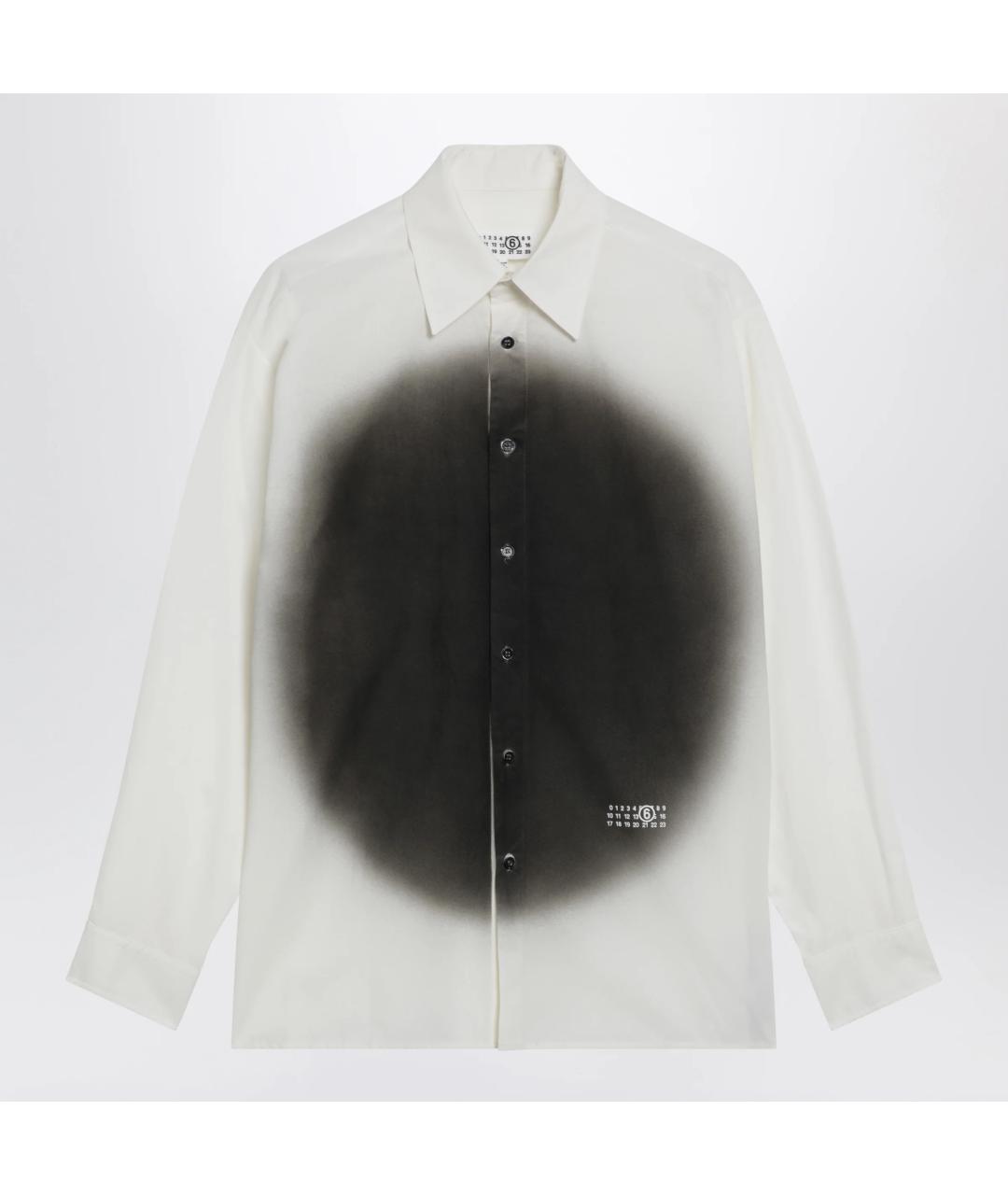 MM6 MAISON MARGIELA Белая хлопковая кэжуал рубашка, фото 3