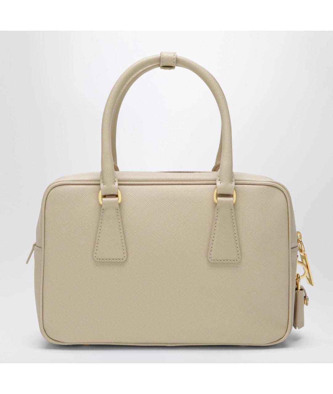 PRADA Бежевая кожаная сумка тоут, фото 2