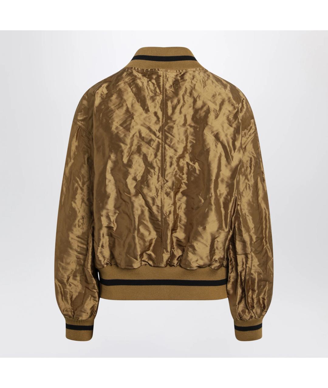 LOEWE Коричневая полиэстеровая куртка, фото 2