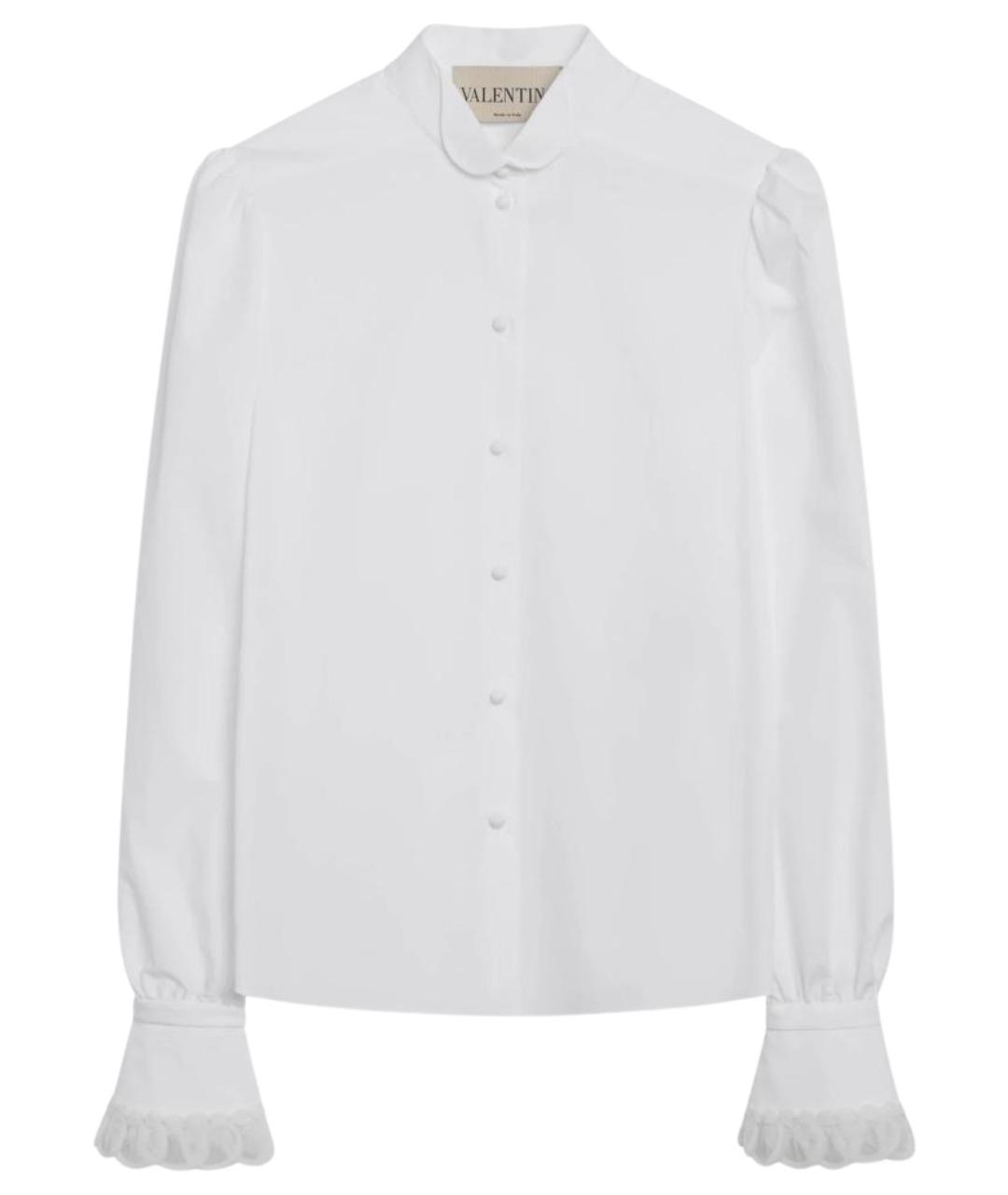 VALENTINO Белая хлопковая рубашка, фото 1
