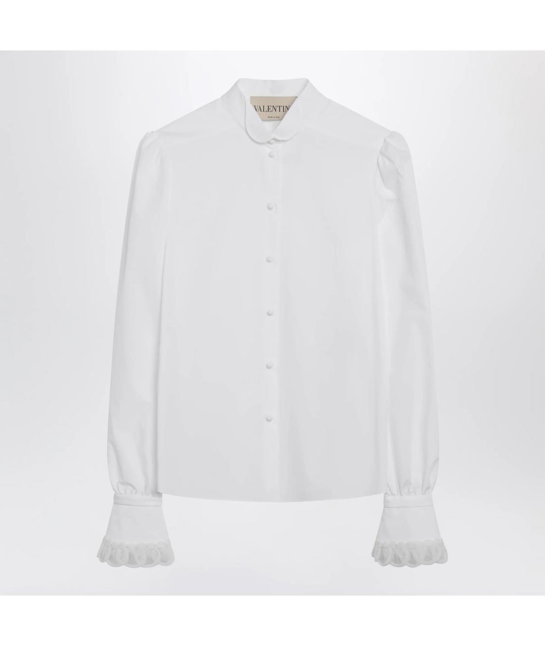 VALENTINO Белая хлопковая рубашка, фото 3
