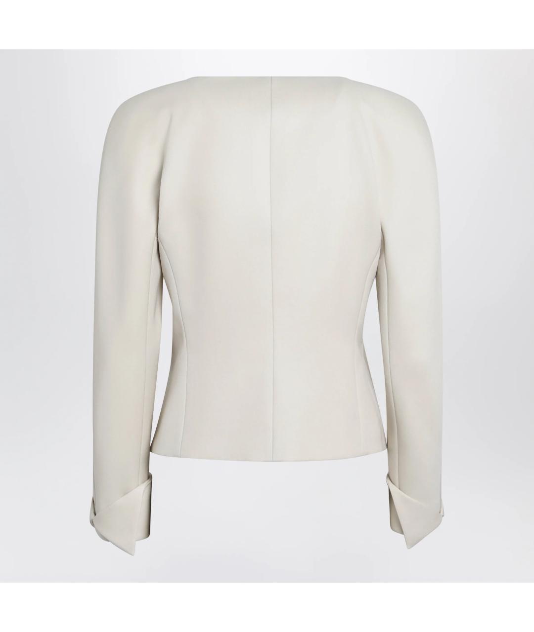 CHLOE Бежевый шерстяной жакет/пиджак, фото 2