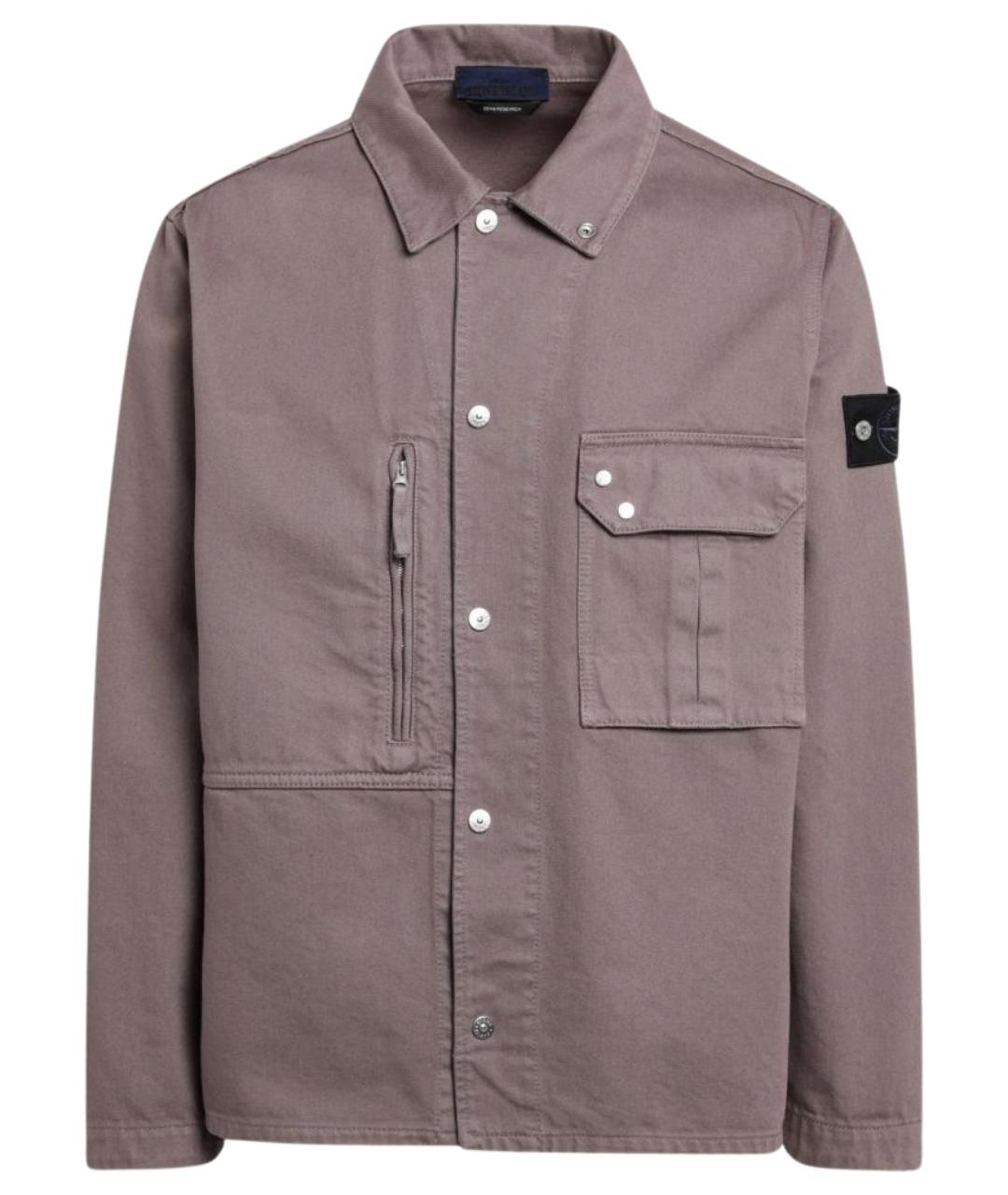 STONE ISLAND Фиолетовая хлопковая куртка, фото 1