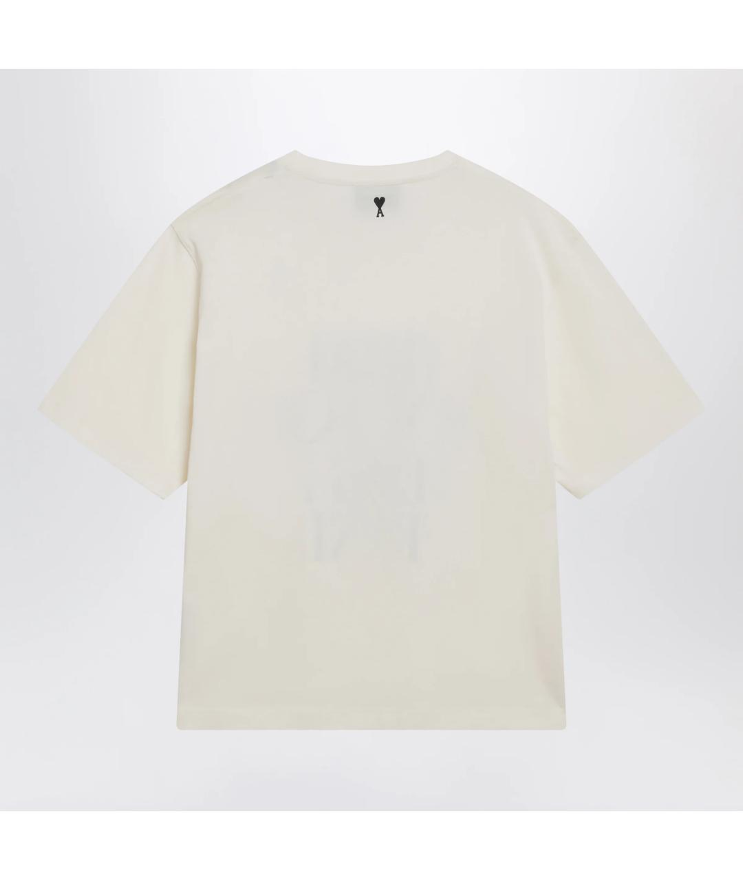 Ami Paris Белая хлопковая футболка, фото 2