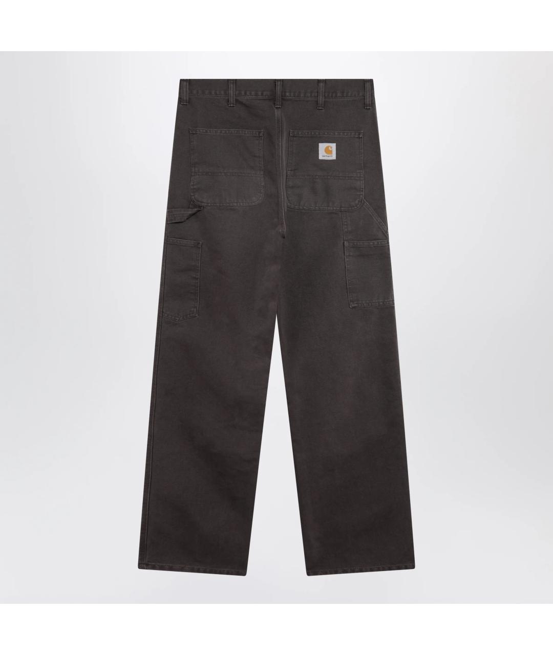 CARHARTT WIP Серые хлопковые повседневные брюки, фото 2