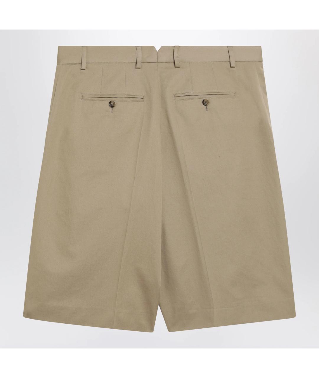 Ami Paris Бежевые хлопковые шорты, фото 2