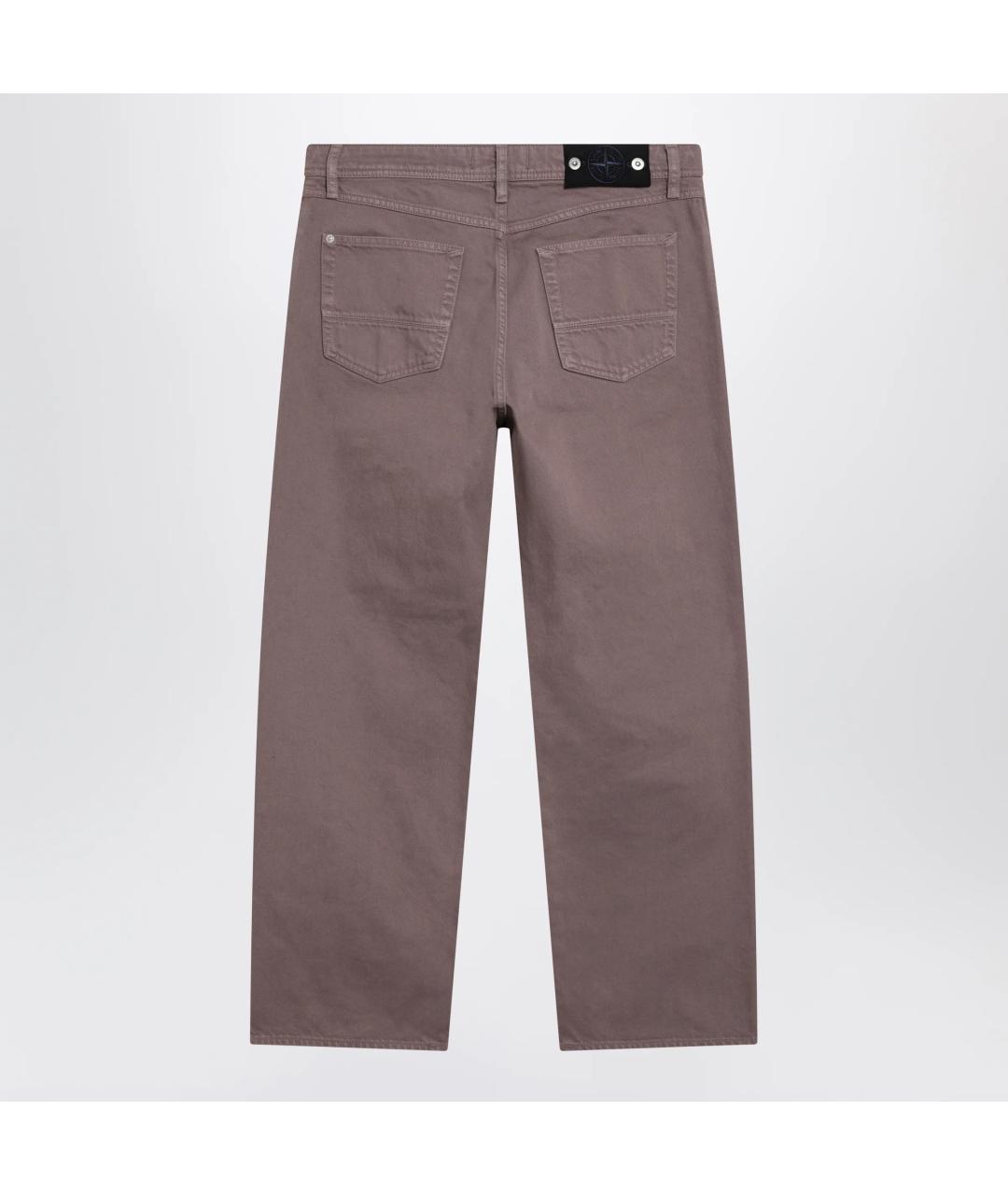 STONE ISLAND Фиолетовые деним повседневные брюки, фото 2