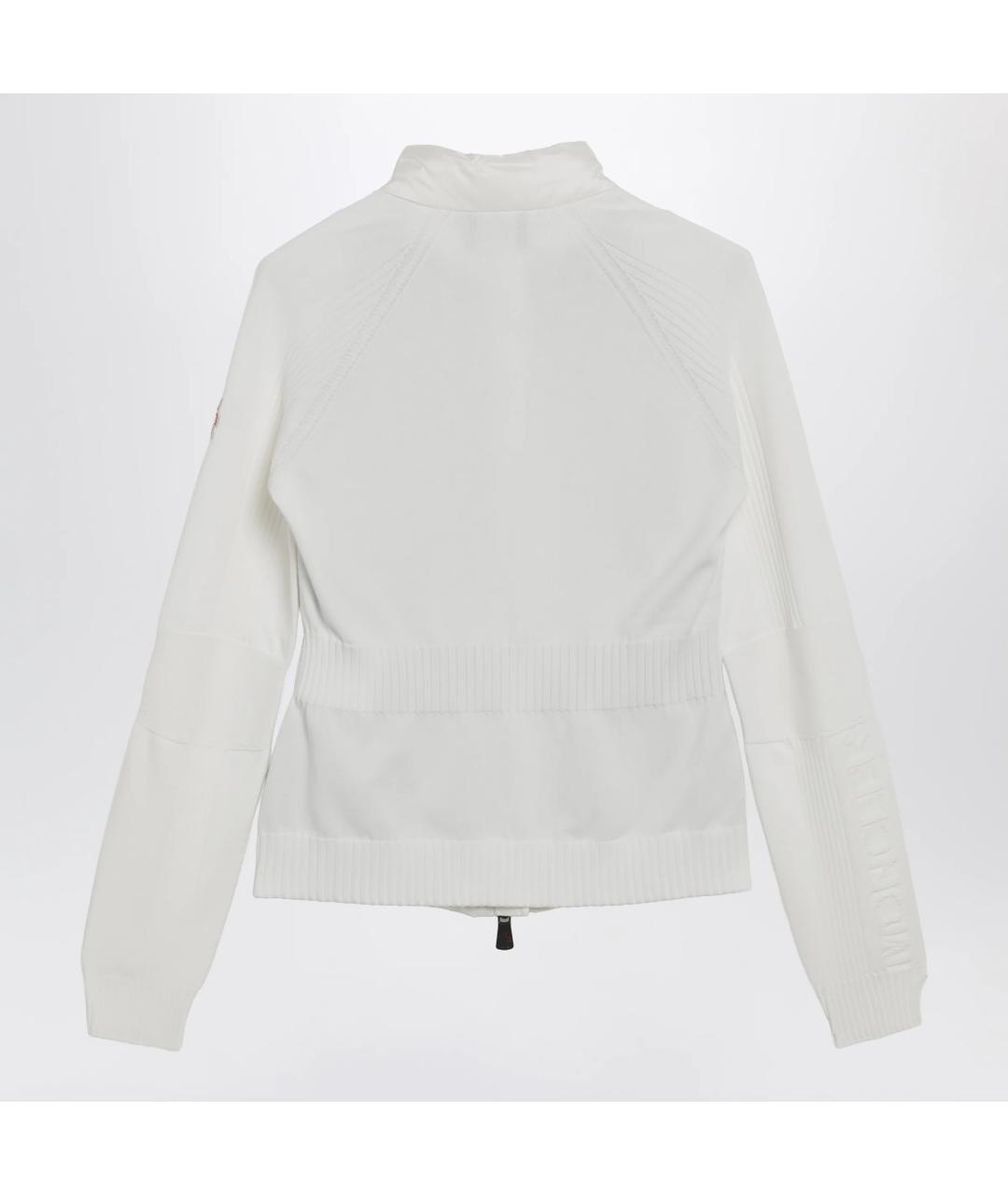 MONCLER GRENOBLE Белый вискозный кардиган, фото 2