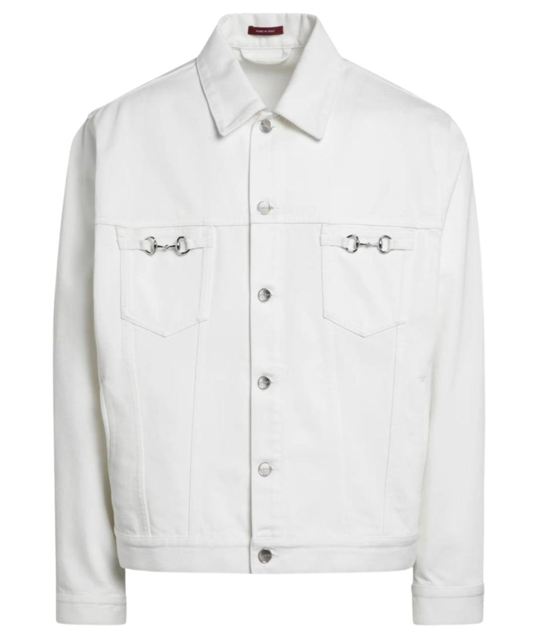 GUCCI Белая деним куртка, фото 1