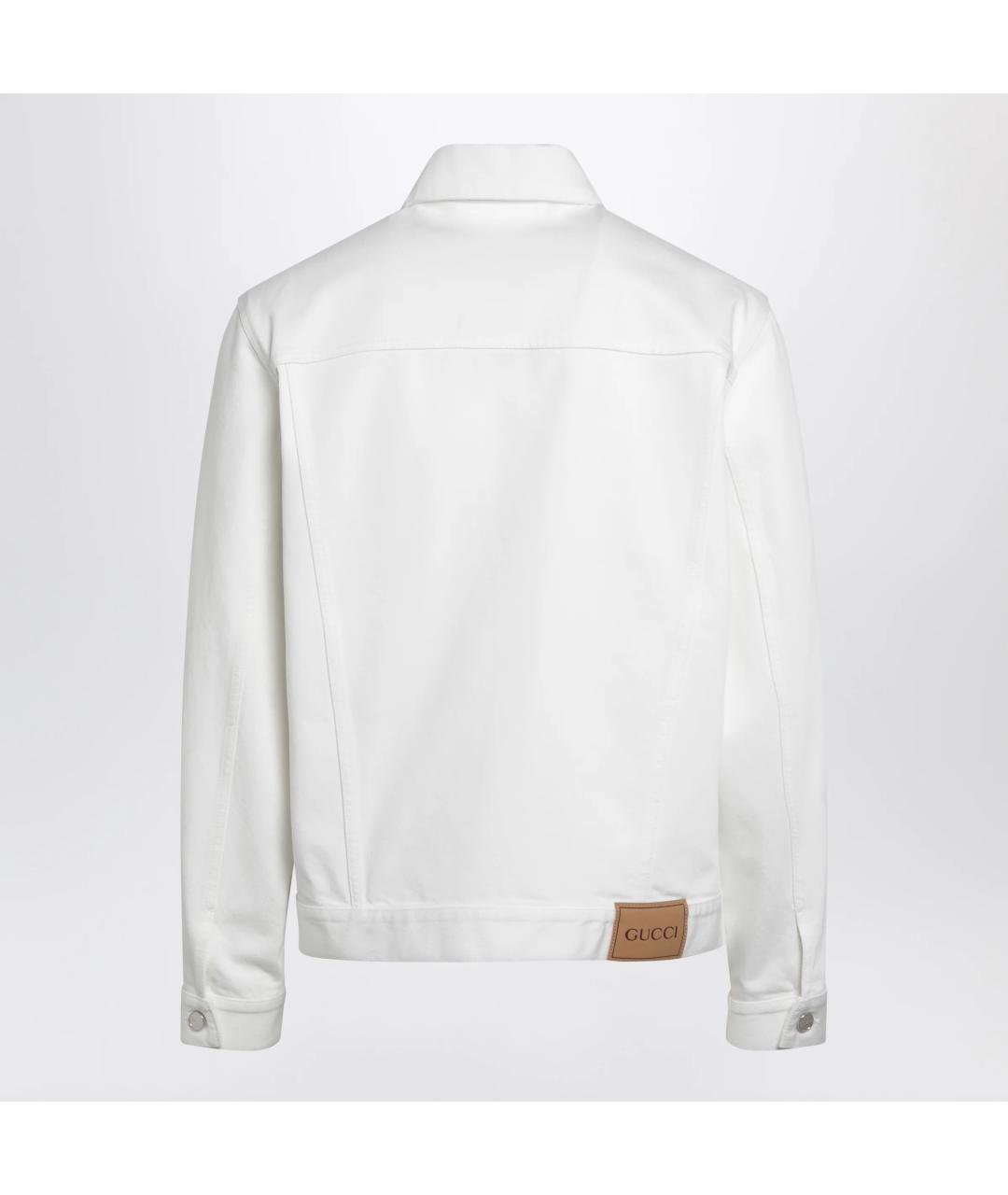 GUCCI Белая деним куртка, фото 2