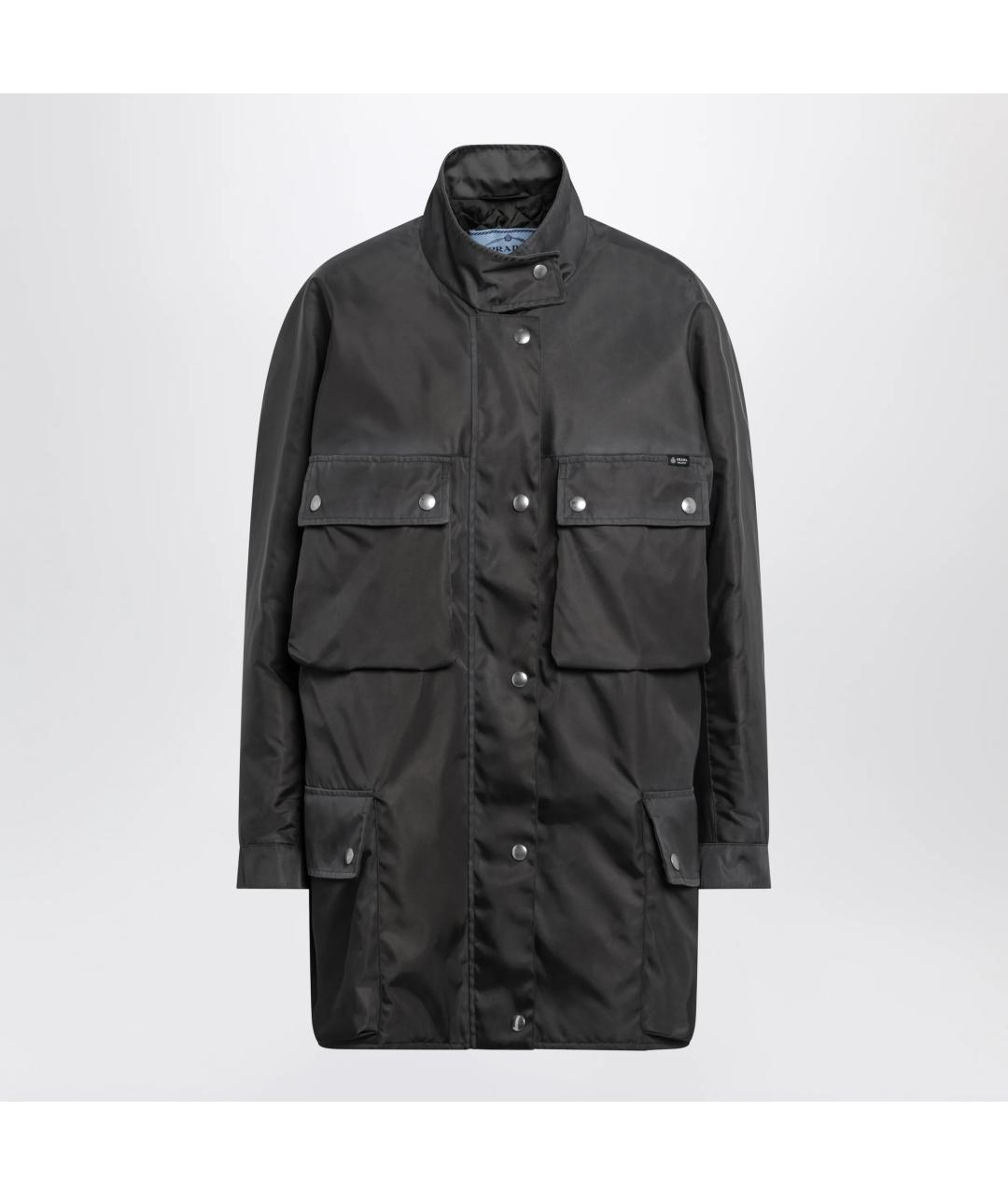 PRADA Серая полиамидовая куртка, фото 3