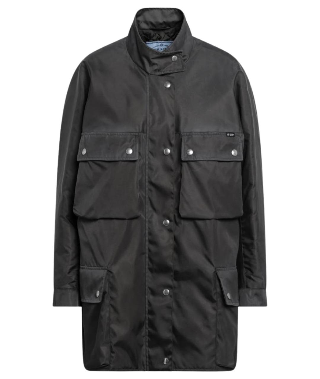 PRADA Серая полиамидовая куртка, фото 1