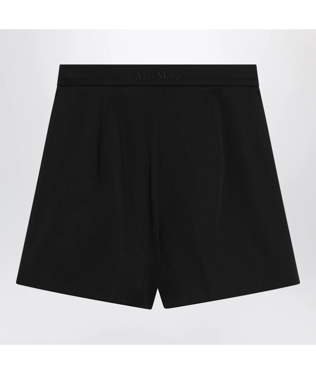 MAX MARA Черные хлопковые шорты, фото 2