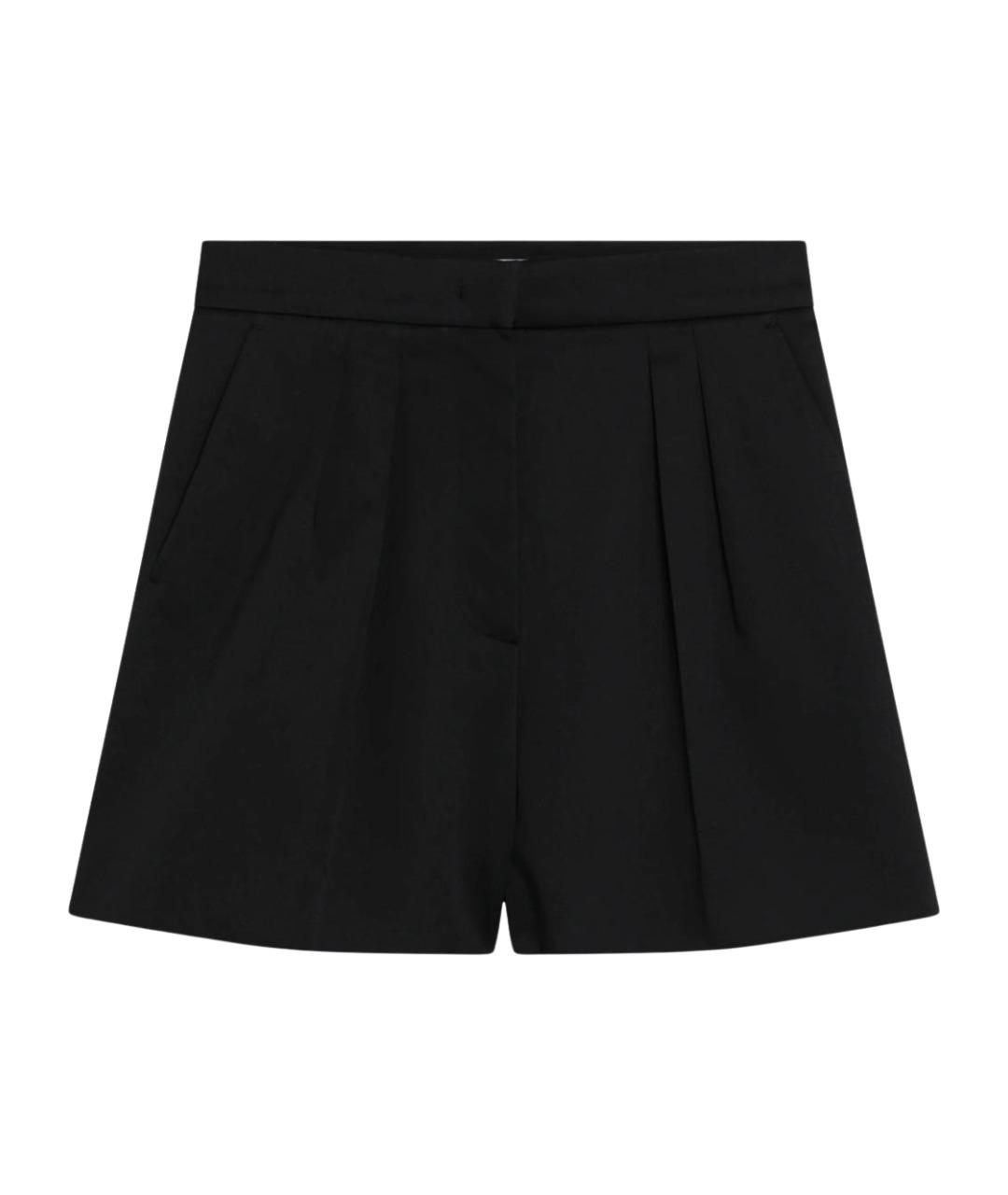 MAX MARA Черные хлопковые шорты, фото 1