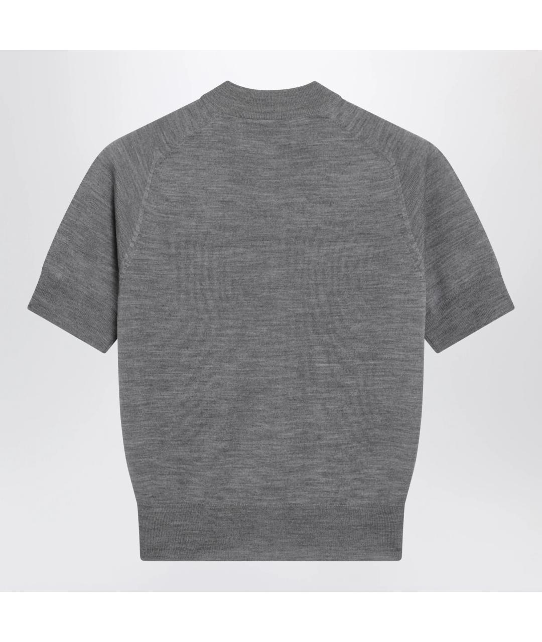 Ami Paris Серый шерстяной кардиган, фото 2