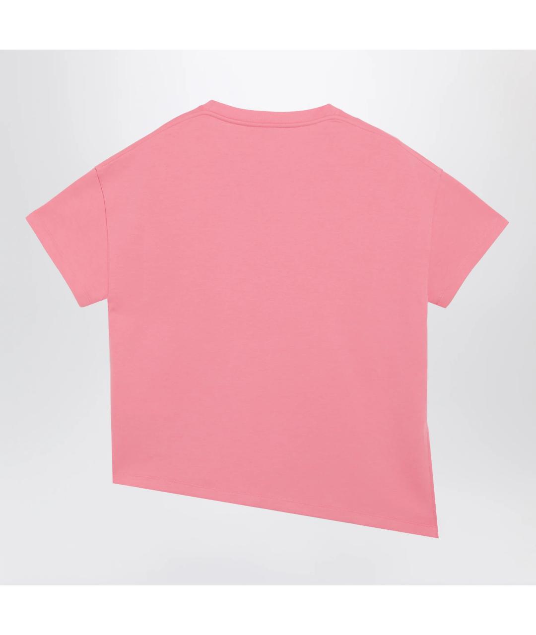 LOEWE Розовая хлопковая футболка, фото 2