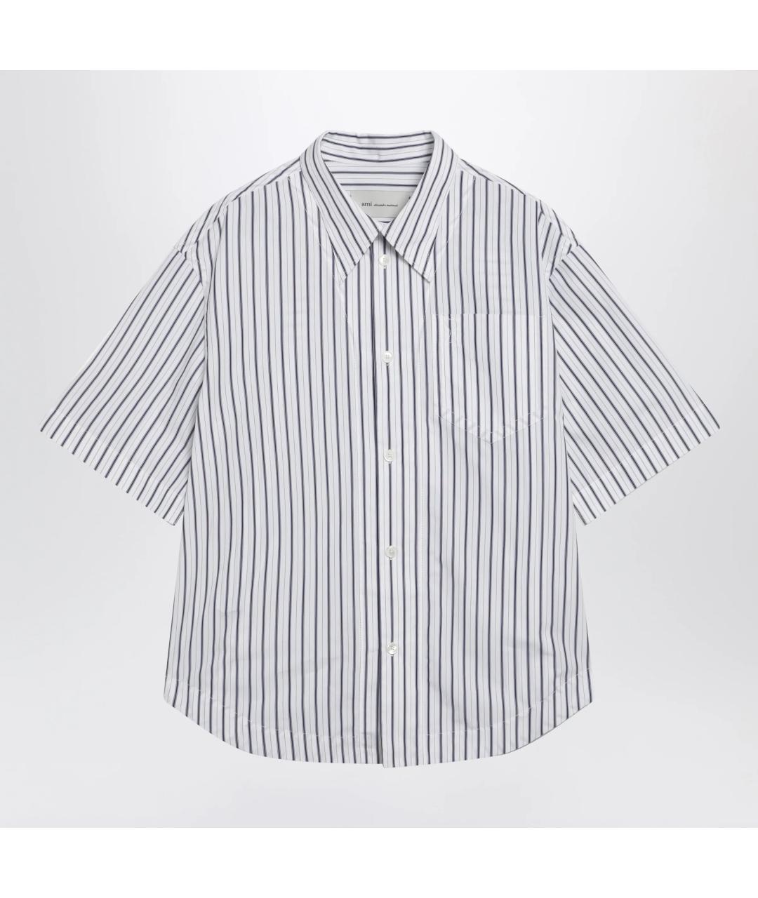 Ami Paris Белая хлопковая кэжуал рубашка, фото 3