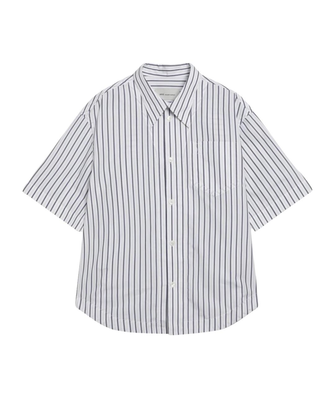 Ami Paris Белая хлопковая кэжуал рубашка, фото 1