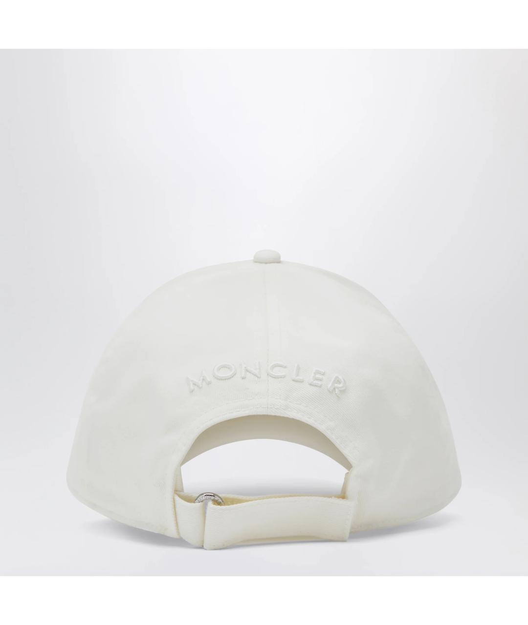 MONCLER Белая хлопковая кепка/бейсболка, фото 2