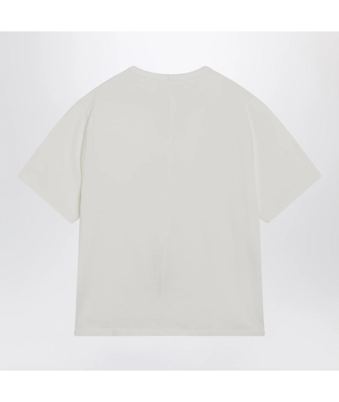 RICK OWENS Белая хлопковая футболка, фото 2