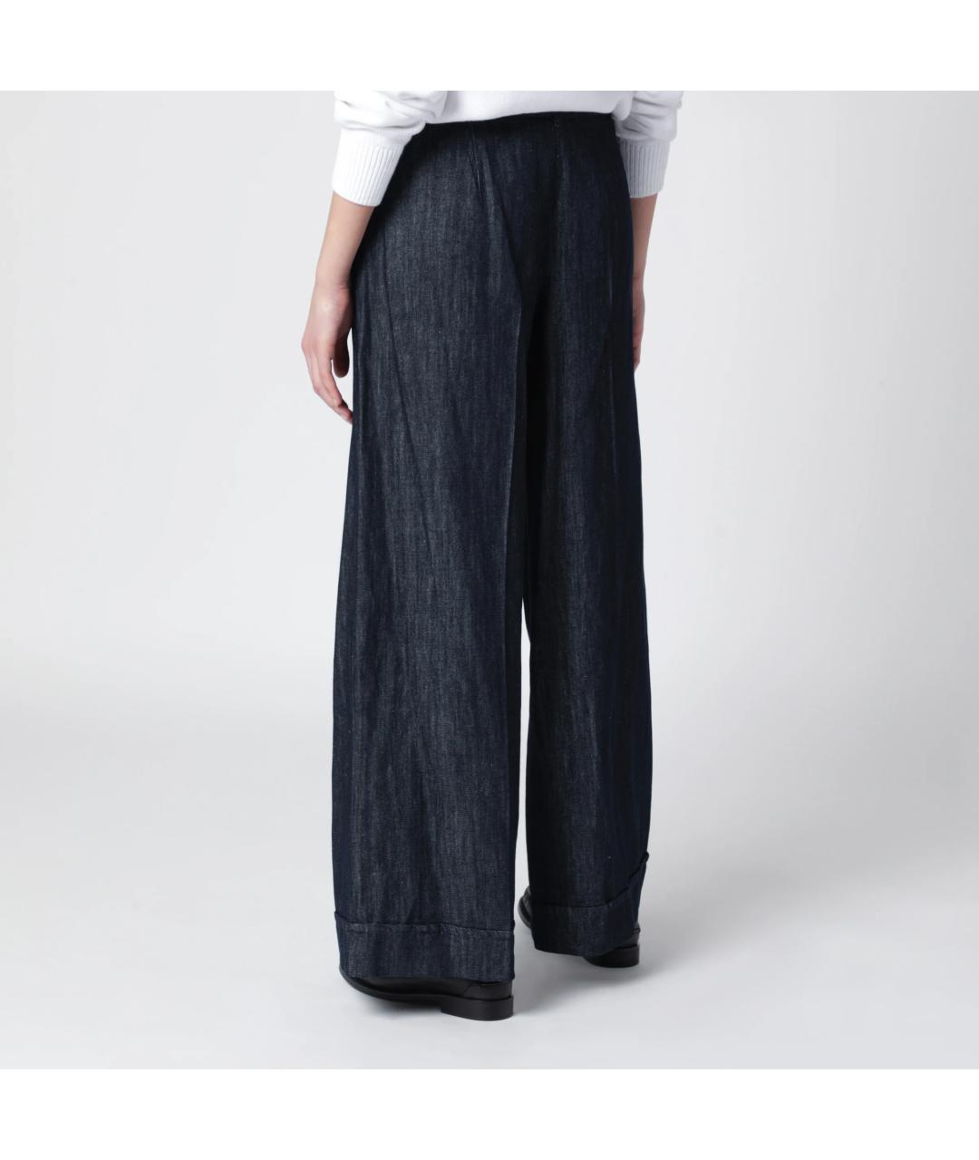 'S MAX MARA Синие деним прямые брюки, фото 2