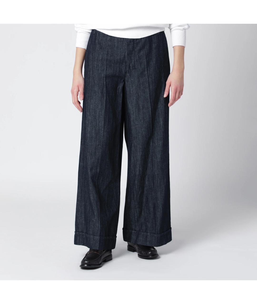 'S MAX MARA Синие деним прямые брюки, фото 3