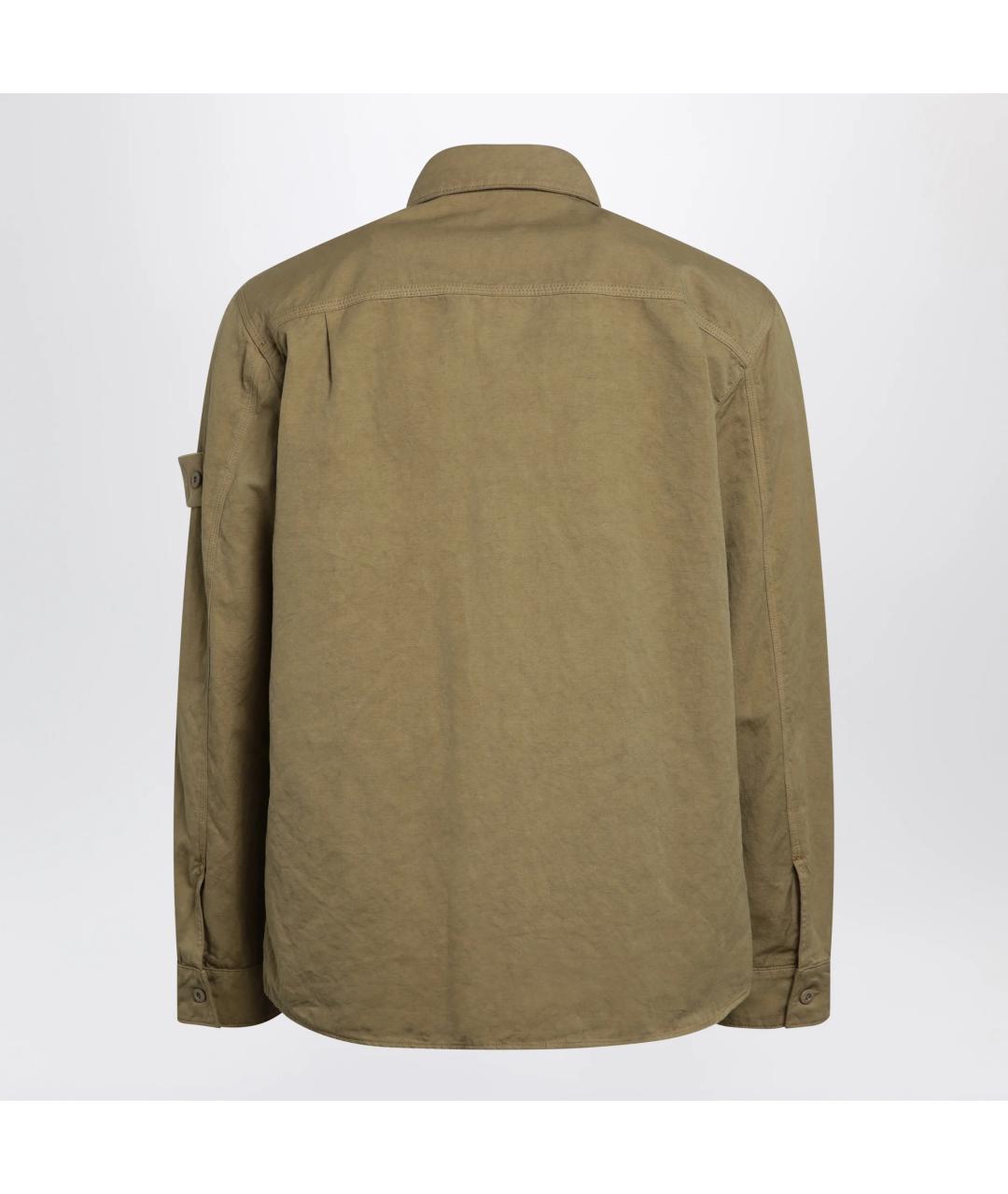 STONE ISLAND Бежевая хлопковая куртка, фото 2