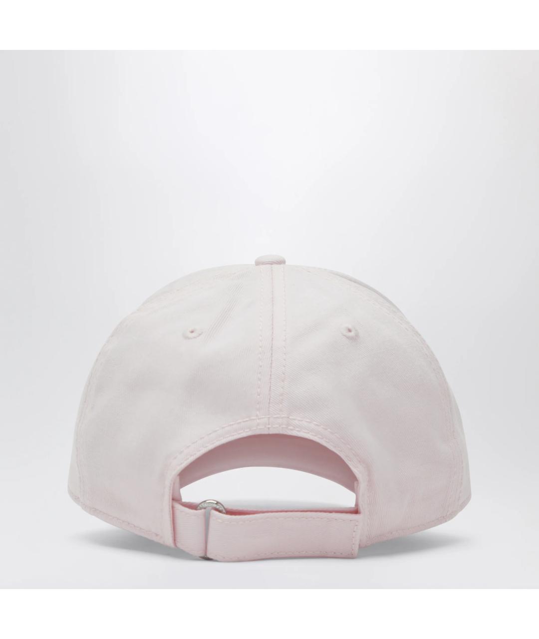 MONCLER Розовая хлопковая кепка, фото 2