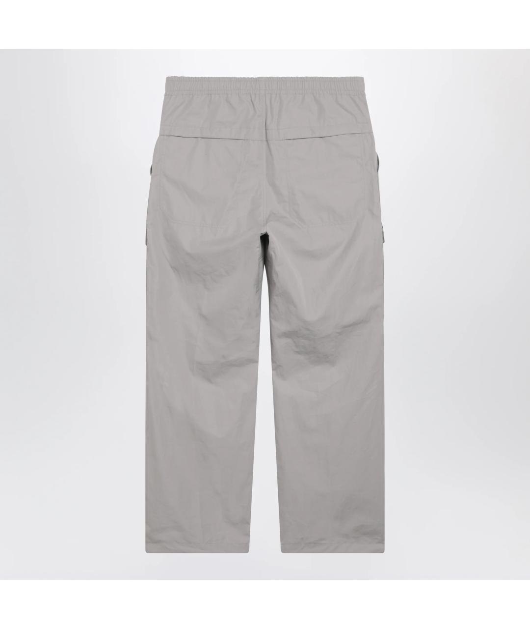 STONE ISLAND Серые хлопковые повседневные брюки, фото 2