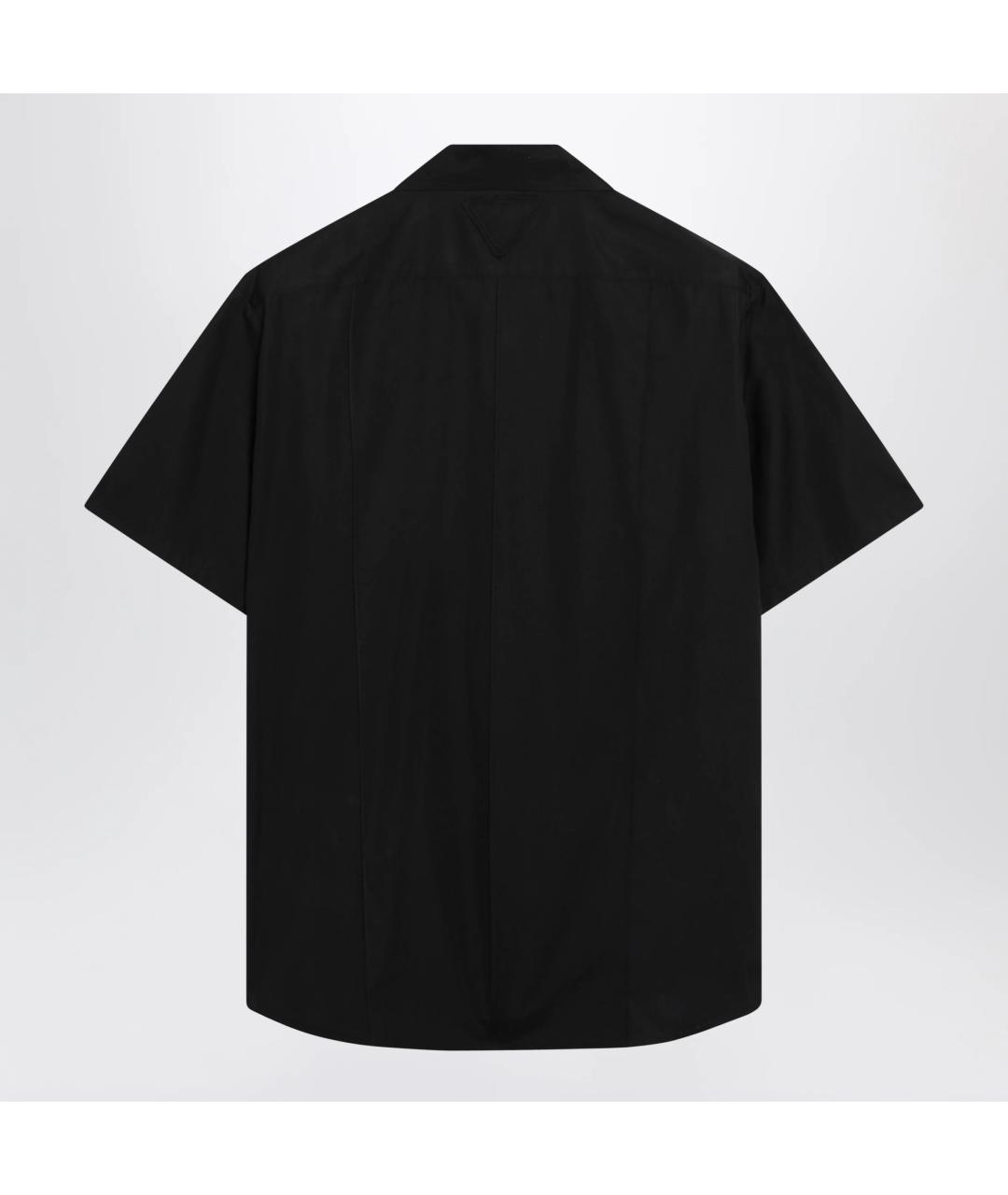 PRADA Черная хлопковая рубашка, фото 2