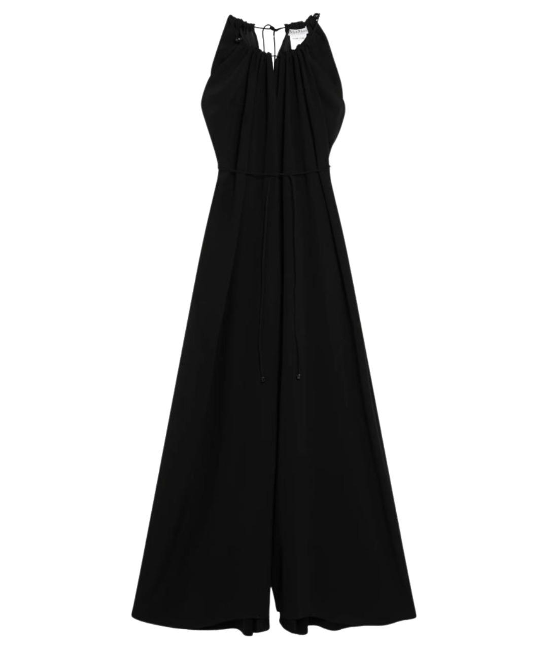 MAX MARA Черный хлопковый комбинезон, фото 1