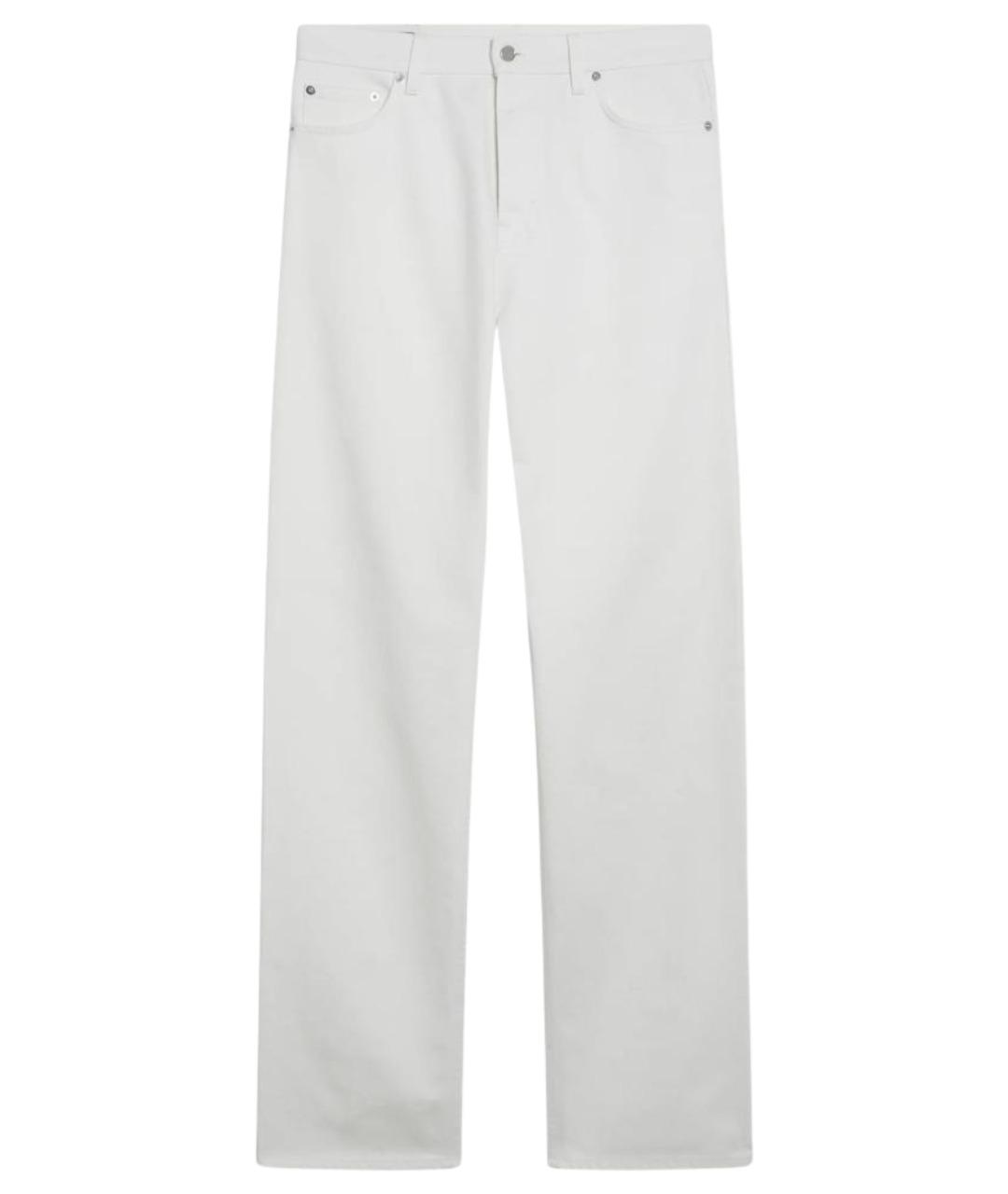 GUCCI Белые хлопковые прямые джинсы, фото 1